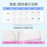 300mm医药针式二联三等分打印纸（300-2-1000 彩色三等分）