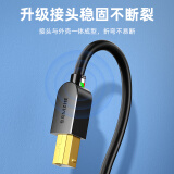 山泽5米打印机线 usb高速2.0方口打印线