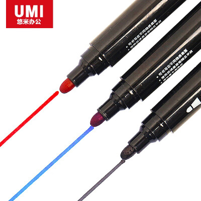 悠米 简约单头记号笔3mm S03001R 红