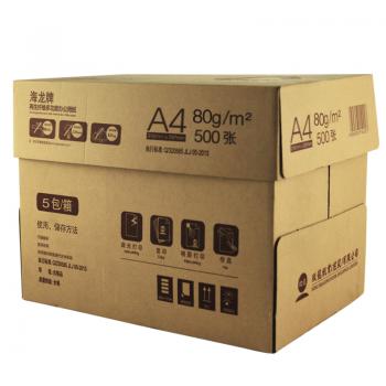 海龙环保装复印纸 80G A4 500S 5包/箱