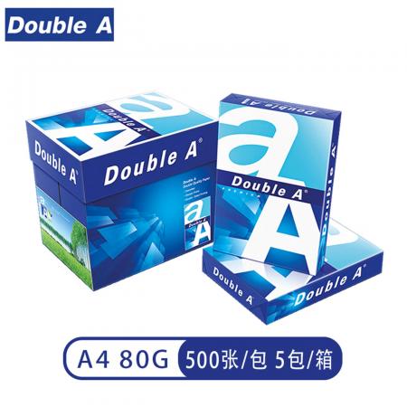 DoubleA复印纸 80G A4 500S 5包/箱