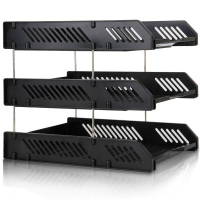 得力(deli) 9209(黑色)三层文件座